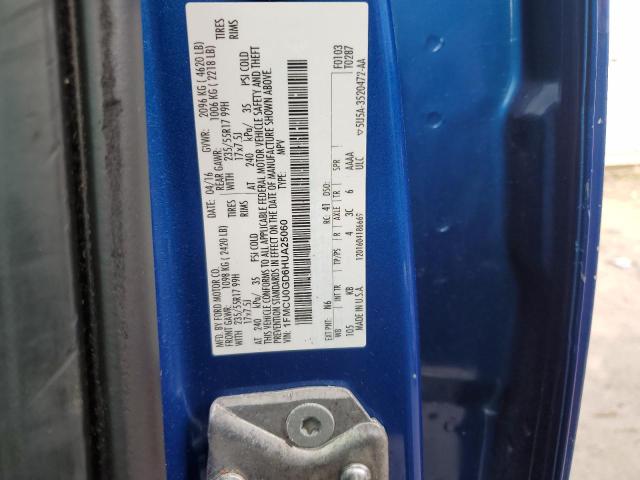 Photo 10 from auction – 2017 FORD ESCAPE SE with VIN 1FMCU0GD6HUA25060