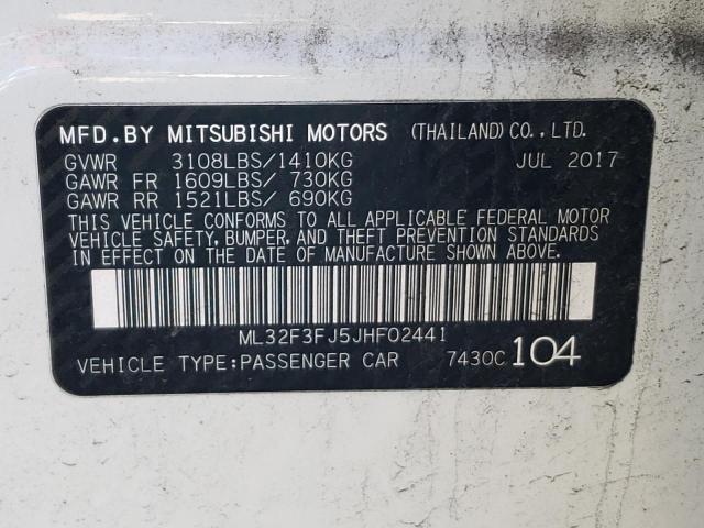 Photo 10 from auction – 2018 MITSUBISHI MIRAGE G4 with VIN ML32F3FJ5JHF02441