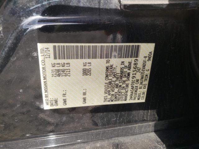 Photo 10 from auction – 2014 NISSAN MAXIMA S with VIN 1N4AA5AP7EC915689