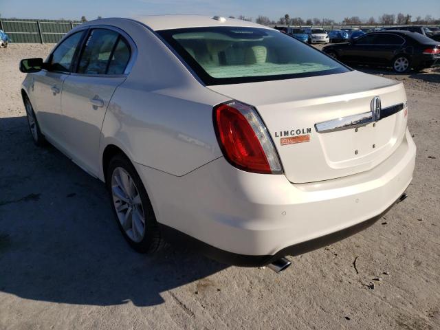 Photo 3 from auction – 2009 LINCOLN MKS with VIN 1LNHM93R39G624140