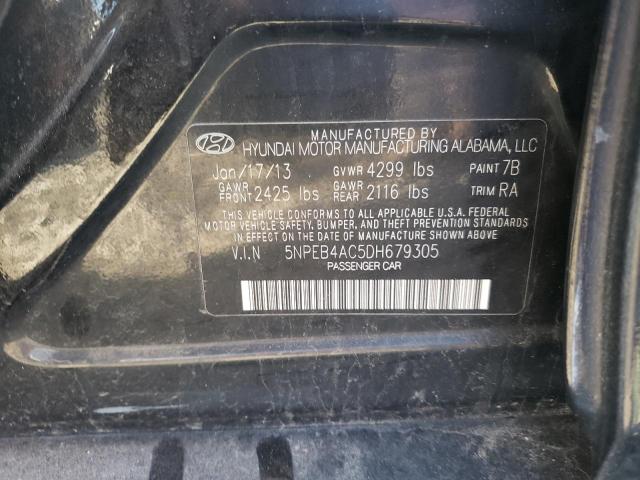 Photo 10 from auction – 2013 HYUNDAI SONATA GLS with VIN 5NPEB4AC5DH679305