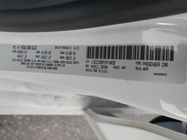 Photo 10 from auction – 2015 CHRYSLER 200 LIMITE with VIN 1C3CCCAB7FN714035