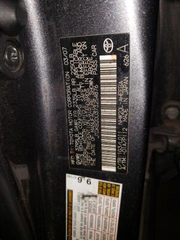Photo 10 from auction – 2007 TOYOTA PRIUS with VIN JTDKB20U373254876