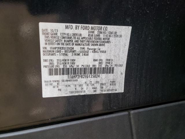 Photo 10 from auction – 2014 FORD TAURUS LIM with VIN 1FAHP2F82EG135024