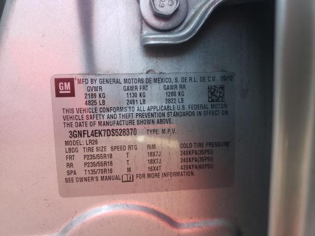 Photo 10 from auction – 2013 CHEVROLET CAPTIVALTZ with VIN 3GNFL4EK7DS528370