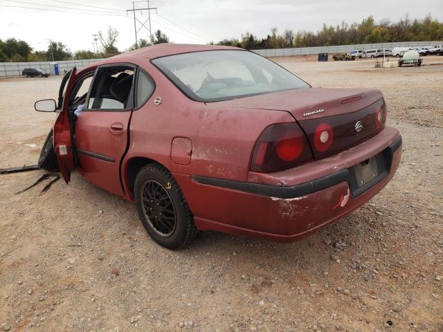 Photo 3 from auction – 2001 CHEVROLET IMPALA with VIN 2G1WF55E219173478