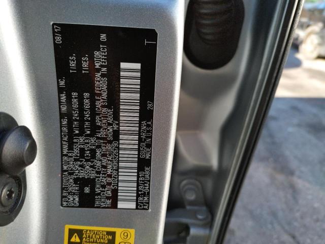 Photo 10 from auction – 2017 TOYOTA HIGHLANDER with VIN 5TDZZRFH0HS226790