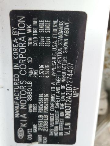 Photo 10 from auction – 2011 KIA SOUL + with VIN KNDJT2A21B7274437