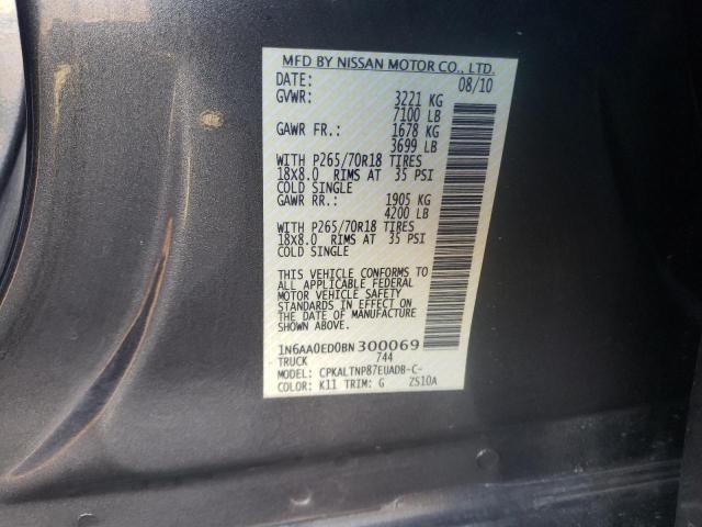 Photo 10 from auction – 2011 NISSAN TITAN S with VIN 1N6AA0ED0BN300069
