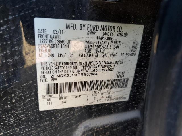 Photo 10 from auction – 2011 FORD EDGE SEL with VIN 2FMDK3JCXBBB07964