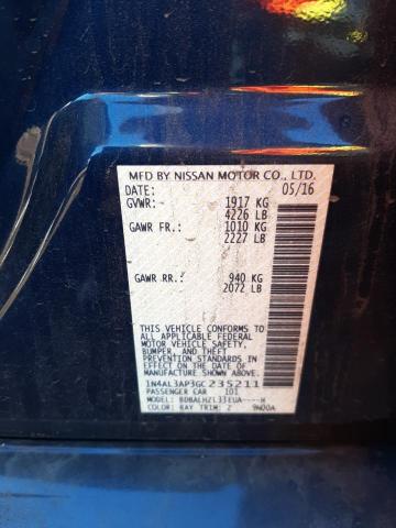 Photo 10 from auction – 2016 NISSAN ALTIMA 2.5 with VIN 1N4AL3AP3GC235211