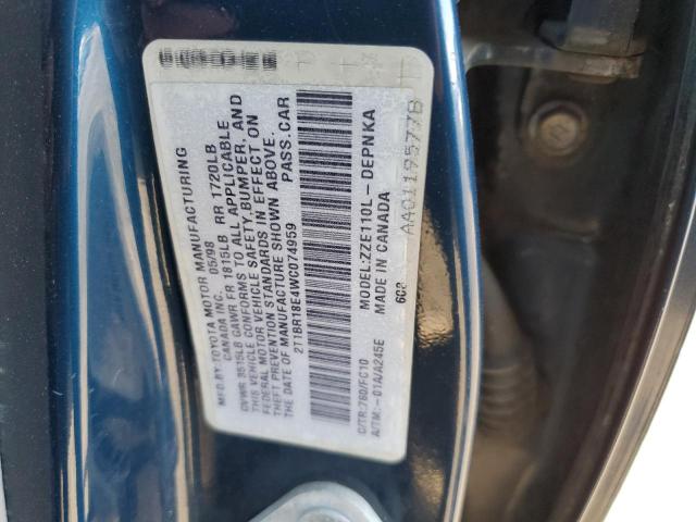 Photo 10 from auction – 1998 TOYOTA COROLLA VE with VIN 2T1BR18E4WC074959
