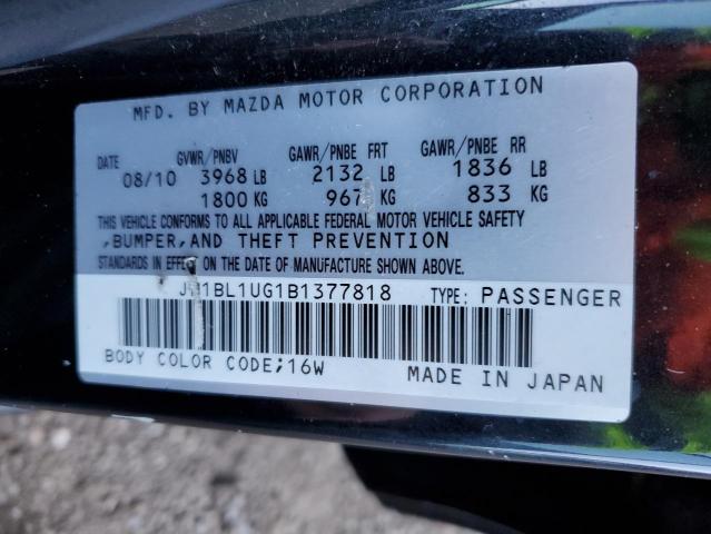 Photo 10 from auction – 2011 MAZDA 3 I with VIN JM1BL1UG1B1377818