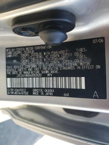 Photo 10 from auction – 2006 TOYOTA 4RUNNER SR with VIN JTEZU14R060082830