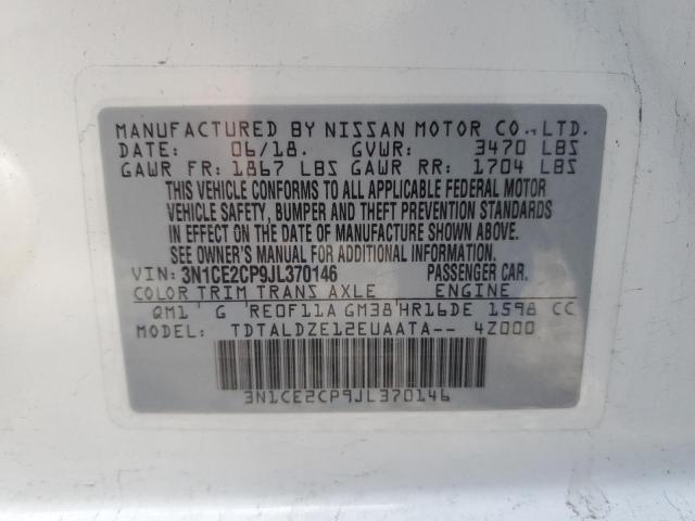 Photo 10 from auction – 2018 NISSAN VERSA NOTE with VIN 3N1CE2CP9JL370146