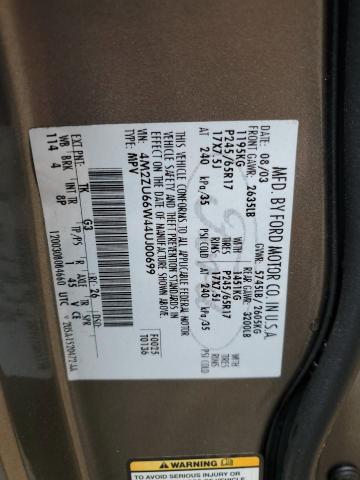 Photo 10 from auction – 2004 MERCURY MOUNTAINEE with VIN 4M2ZU66W44UJ00699