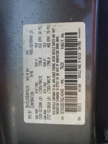 Photo 10 from auction – 2006 DODGE RAM 2500 S with VIN 3D7KS28C76G142465