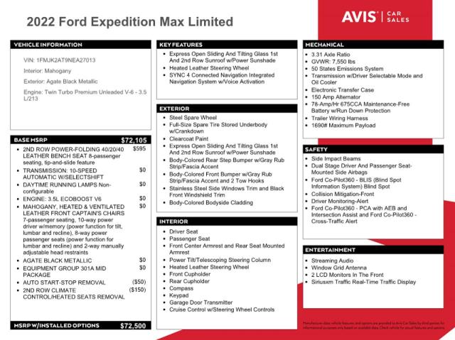 Photo 13 from auction – 2022 FORD EXPEDITION with VIN 1FMJK2AT9NEA27013