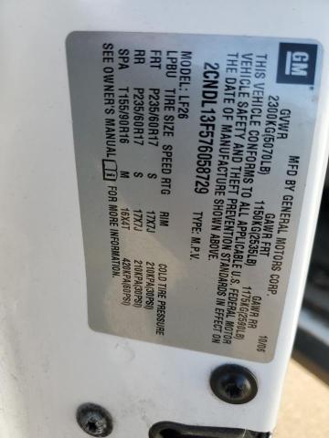 Zdjęcie 10 z aukcji – 2007 CHEVROLET EQUINOX LS z VIN 2CNDL13F576058729