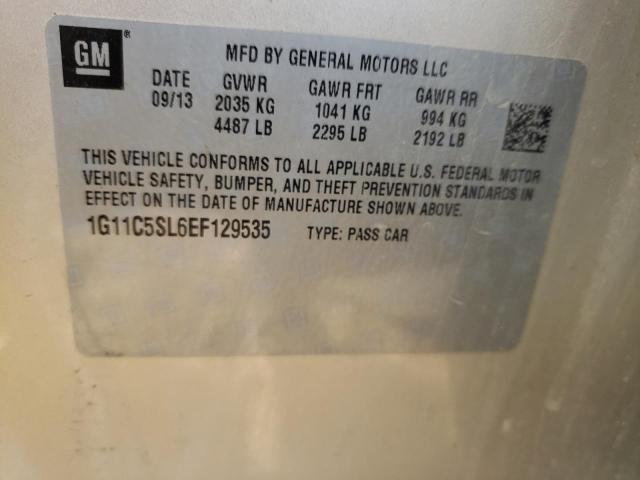 Photo 10 from auction – 2014 CHEVROLET MALIBU 1LT with VIN 1G11C5SL6EF129535