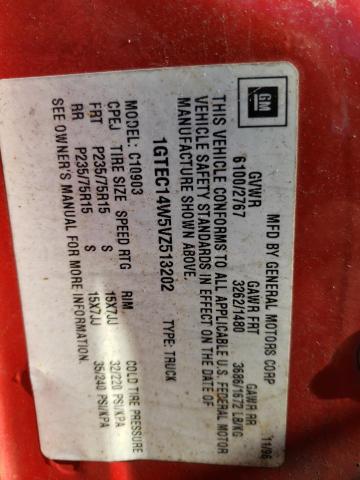 Photo 10 from auction – 1997 GMC SIERRA with VIN 1GTEC14W5VZ513202