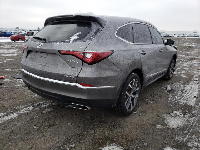Photo 4 from auction – 2022 ACURA MDX TECHNO with VIN 5J8YE1H43NL043417