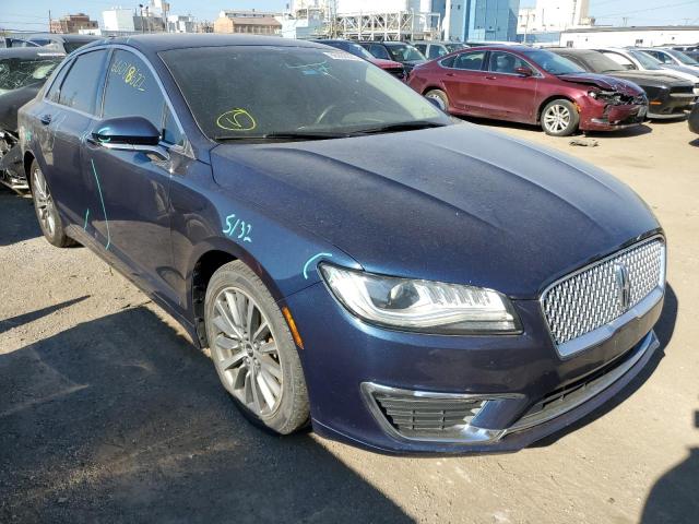 LINCOLN MKZ SELECT 2017 with VIN 3LN6L5C91HR624843 - Photo from auction