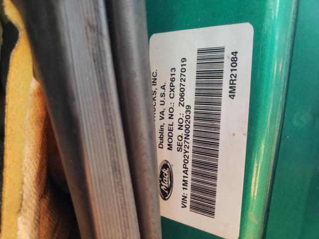 Photo 10 from auction – 2007 MACK 600 CXP600 with VIN 1M1AP02Y27N002039