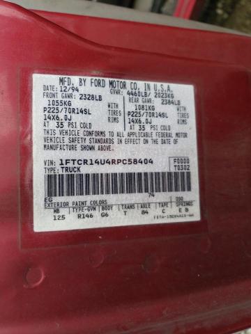 Photo 10 from auction – 1994 FORD RANGER SUP with VIN 1FTCR14U4RPC58404