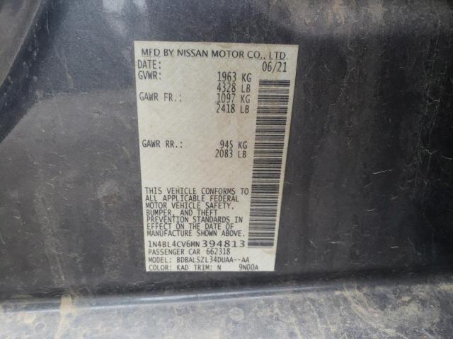 Photo 10 from auction – 2021 NISSAN ALTIMA SR with VIN 1N4BL4CV6MN394813