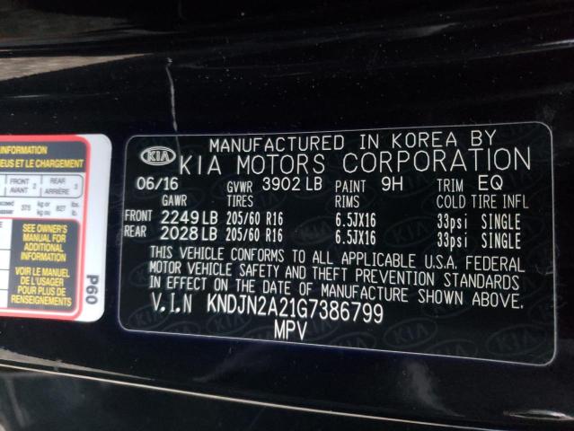 Photo 10 from auction – 2016 KIA SOUL with VIN KNDJN2A21G7386799