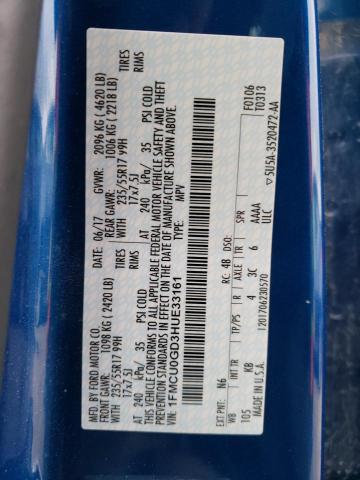 Photo 10 from auction – 2017 FORD ESCAPE SE with VIN 1FMCU0GD3HUE33161