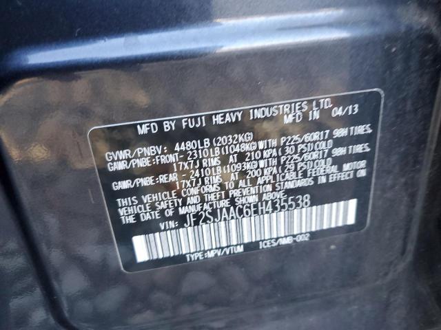 Photo 10 from auction – 2014 SUBARU FORESTER 2 with VIN JF2SJAAC6EH435538