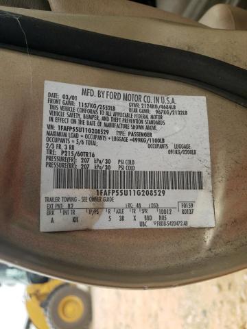 Photo 10 from auction – 2001 FORD TAURUS SES with VIN 1FAFP55U11G208529