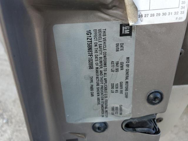 Photo 10 from auction – 2007 CHEVROLET MALIBU LT with VIN 1G1ZT58N87F102898