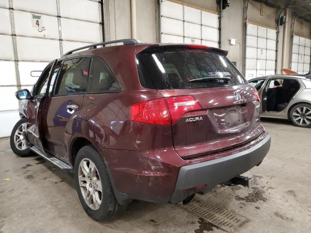 Photo 3 from auction – 2008 ACURA MDX TECHNO with VIN 2HNYD28378H526838