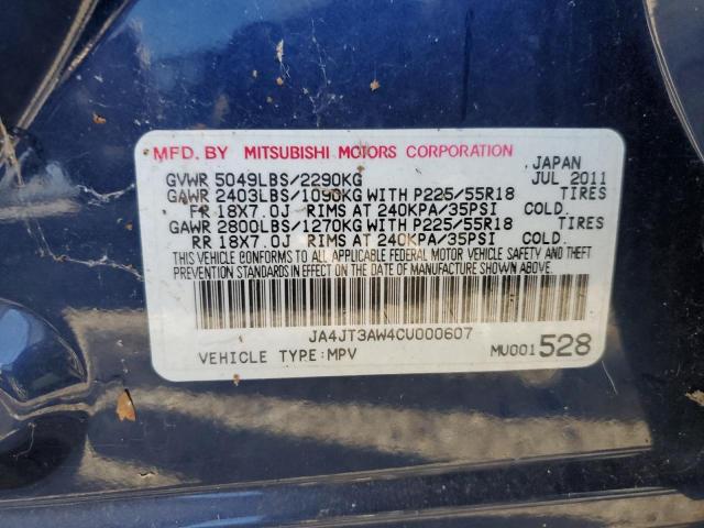 Photo 10 from auction – 2012 MITSUBISHI OUTLANDER with VIN JA4JT3AW4CU000607