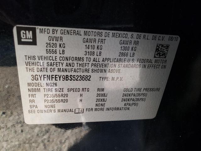 Photo 10 from auction – 2011 CADILLAC SRX PREMIU with VIN 3GYFNFEY9BS523682