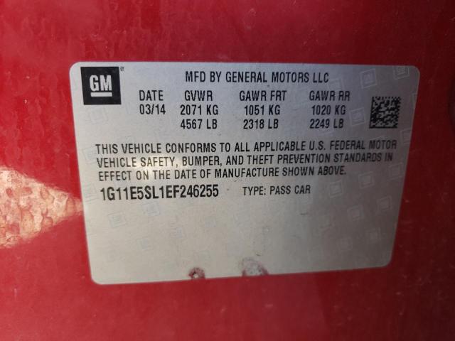 Photo 10 from auction – 2014 CHEVROLET MALIBU 2LT with VIN 1G11E5SL1EF246255