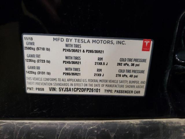 Photo 10 from auction – 2013 TESLA MODEL S with VIN 5YJSA1CP2DFP26101