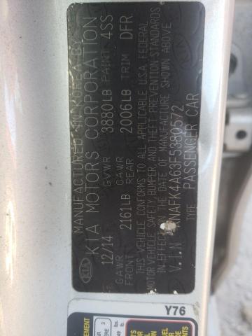 Photo 10 from auction – 2015 KIA FORTE LX with VIN KNAFK4A63F5380572