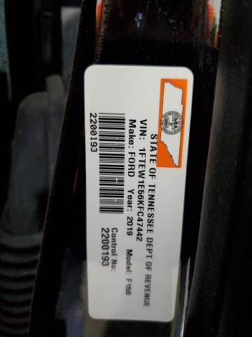Photo 10 from auction – 2019 FORD F150 SUPER with VIN 1FTEW1E56KFC47442
