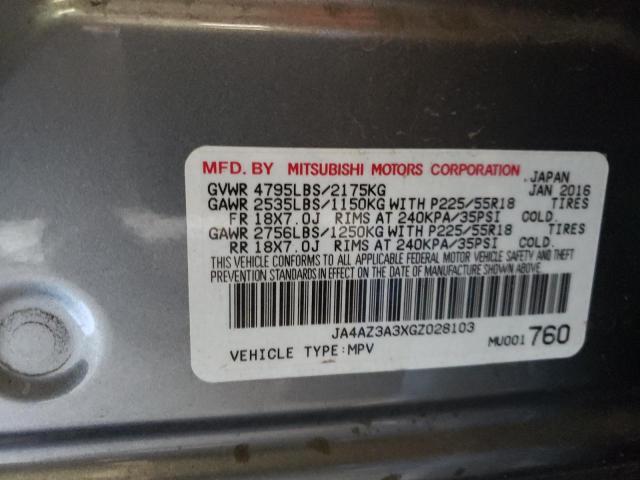 Photo 10 from auction – 2016 MITSUBISHI OUTLANDER with VIN JA4AZ3A3XGZ028103