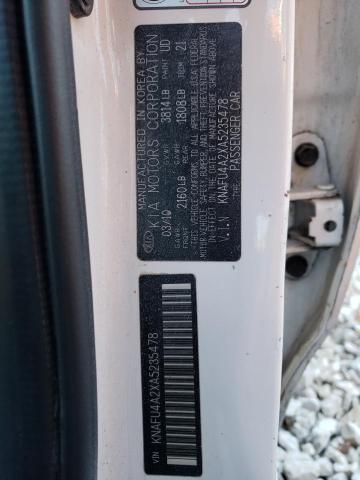 Photo 10 from auction – 2010 KIA FORTE EX with VIN KNAFU4A2XA5235478