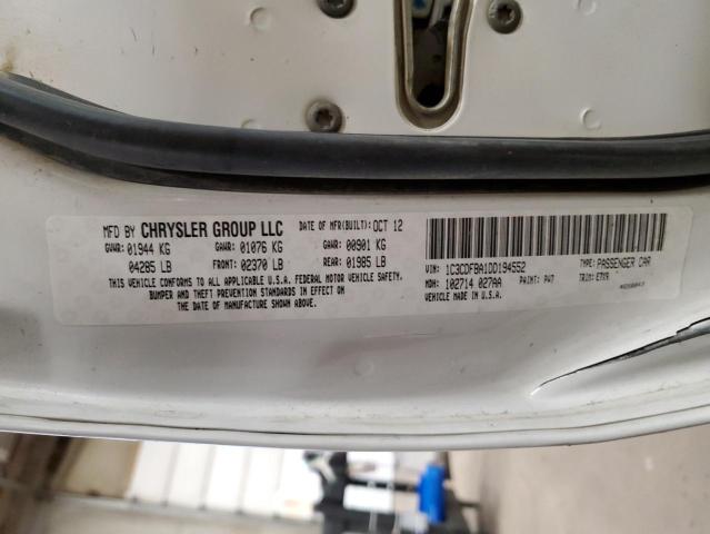 Photo 10 from auction – 2013 DODGE DART SXT with VIN 1C3CDFBA1DD194552