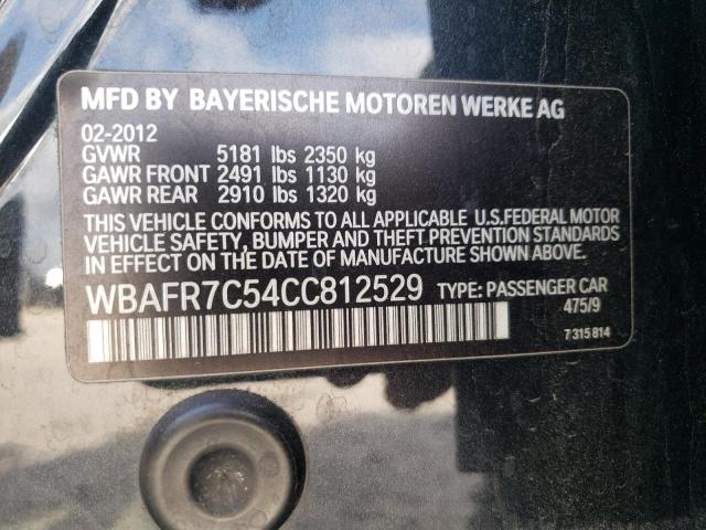 Photo 10 from auction – 2012 BMW 535 I with VIN WBAFR7C54CC812529