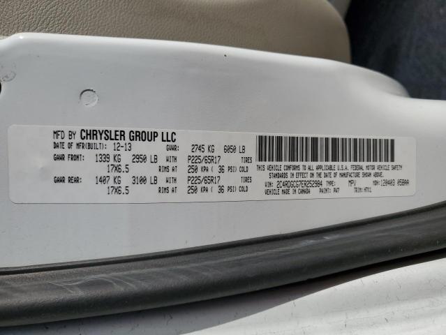 Photo 10 from auction – 2014 DODGE GRAND CARA with VIN 2C4RDGCG7ER252984