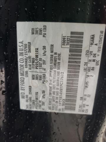 Photo 10 from auction – 2000 FORD RANGER SUP with VIN 1FTYR14V8YPC17612