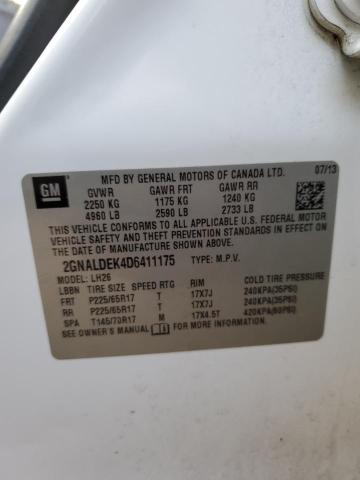 Photo 10 from auction – 2013 CHEVROLET EQUINOX LT with VIN 2GNALDEK4D6411175