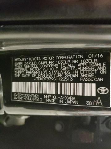 Photo 10 from auction – 2016 TOYOTA PRIUS C with VIN JTDKDTB39G1122513